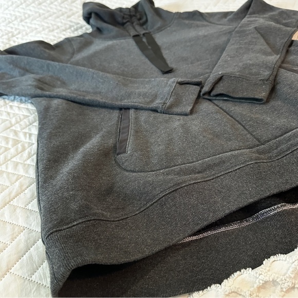Lululemon Avenue Funnel neck Pullover sweatshirt dark gray charcoal Size 10 - Picture 9 of 15